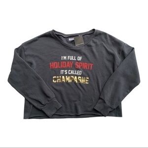 Grayson Threads Holiday Cropped Sweatshirt‎ Size XL